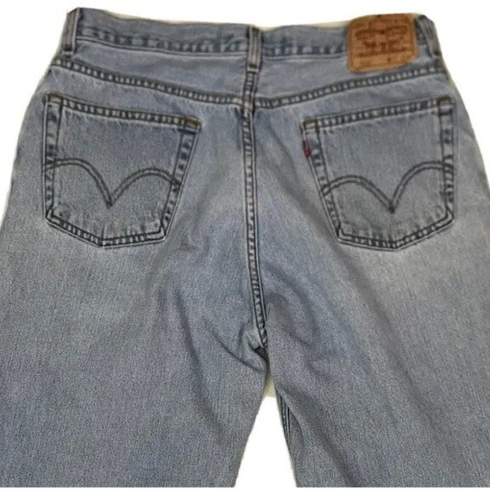 VTG Y2K Levi's 560 Baggy Jeans Actual 34x32 Tapered Comfort Light‎ Blue Denim